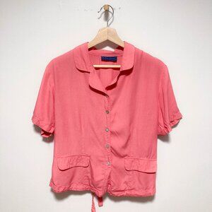 Vintage pink button down shirt